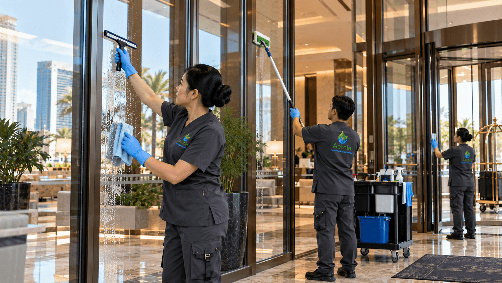 Hotel Window & Glass Cleaning in Qatar: Complete Guide to Hotel Windows, Glass Doors, Mirrors & Guest-Facing Glass